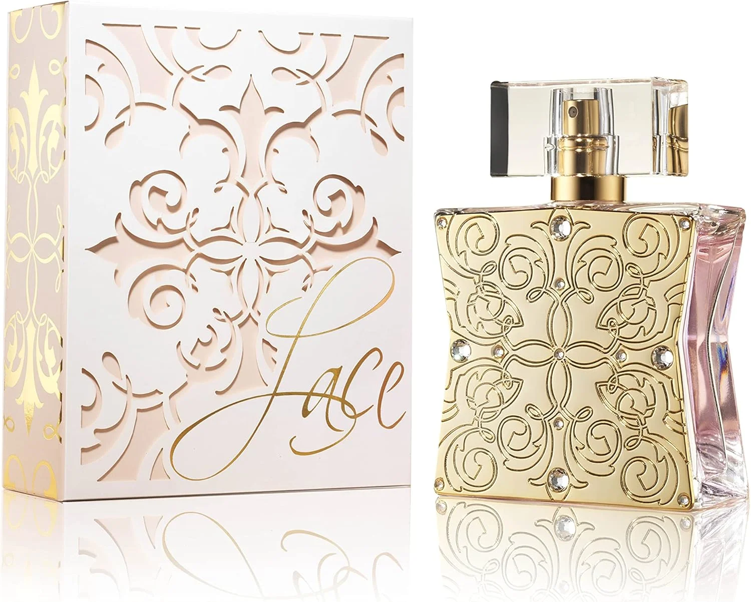 ادو پرفیوم زنانه Tru Fragrance Beauty Lace by Western - رایحه گلی میوه ای با نت های مرکبات، مشک، رز و یاس - 50 میلی لیتر