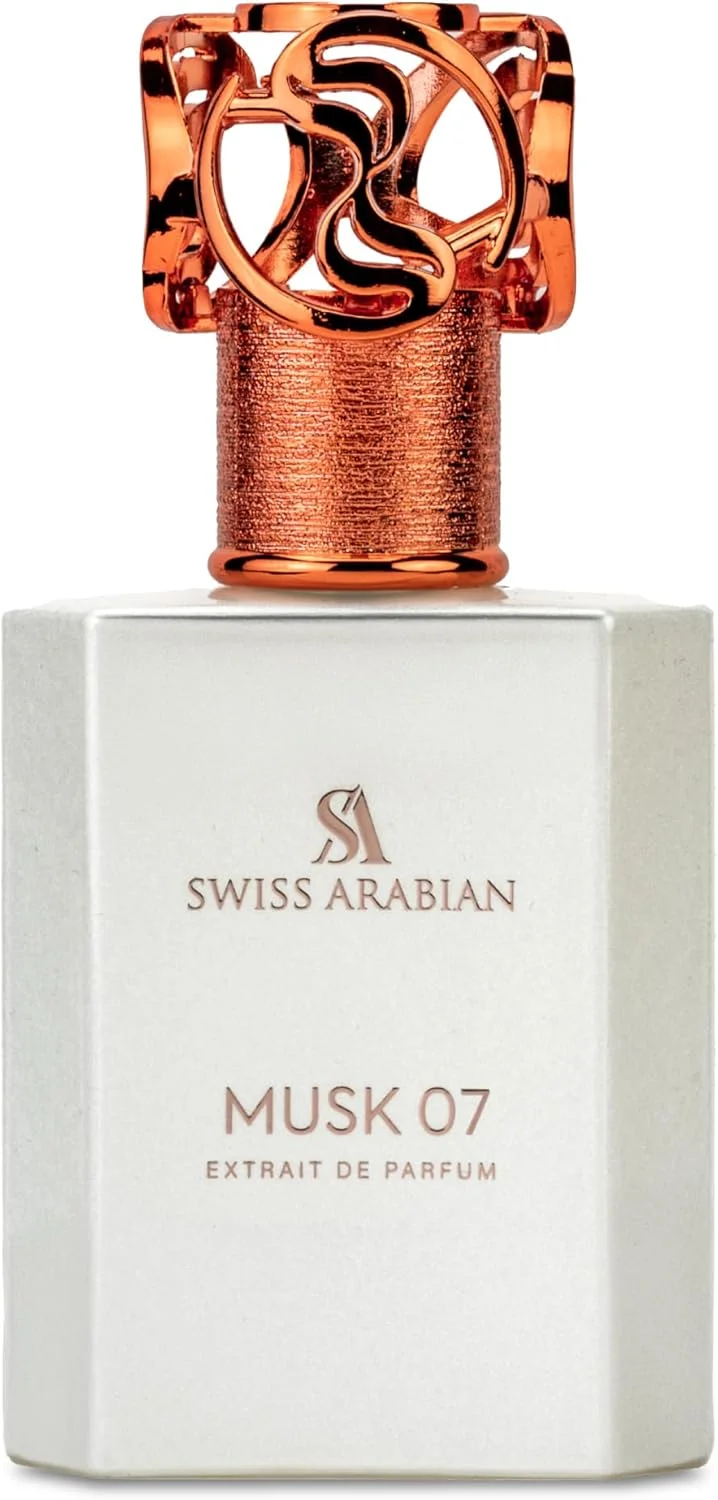 عطر سوییس عربین مشک 07 اکستریت د پرفیوم، 50 میلی لیتر، عطر با کیفیت عالی، رایحه унисекс، گورمند، مشک، عطر ترکیبی لوکس برای زنان و مردان