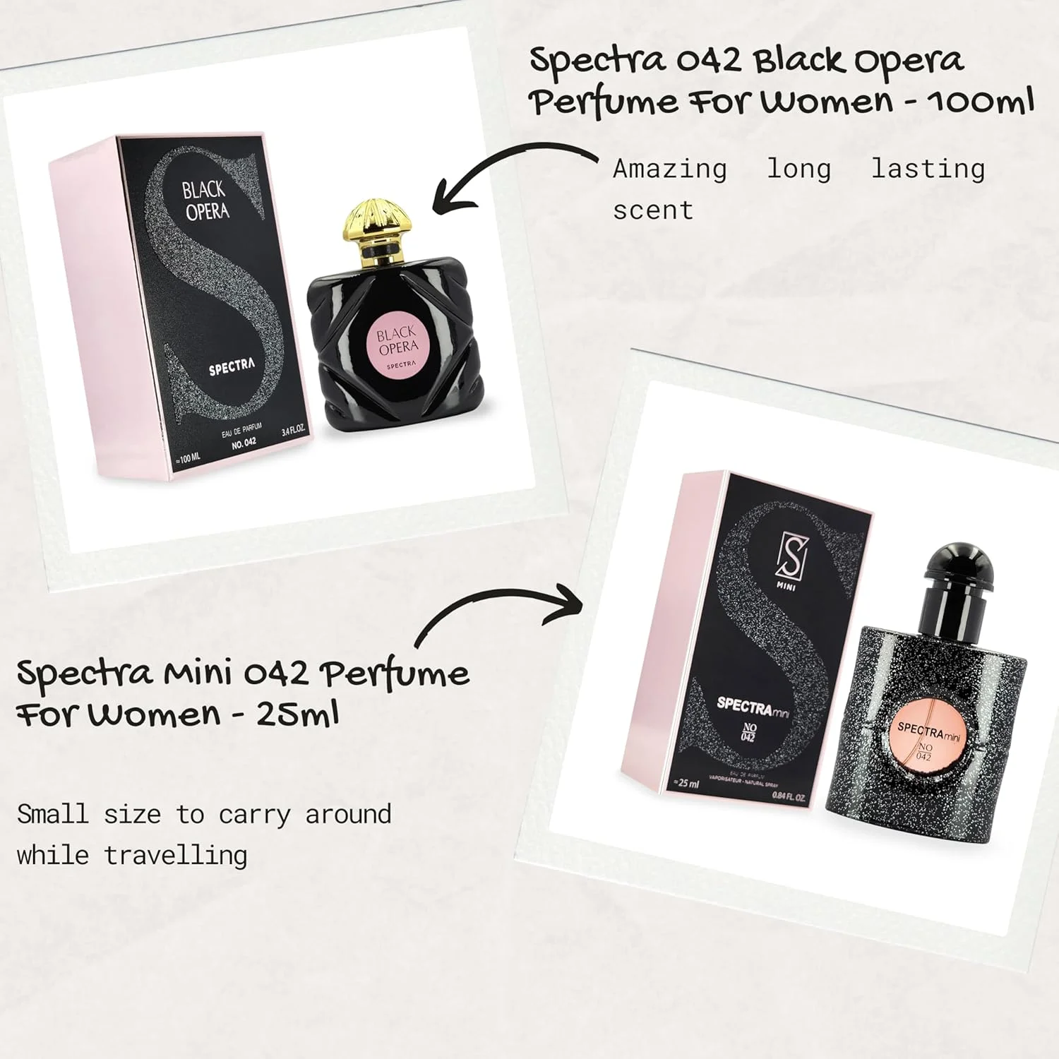 عطر جیبی زنانه اسپکترا پاکت 042 بلک اپرا - 18 میلی لیتر