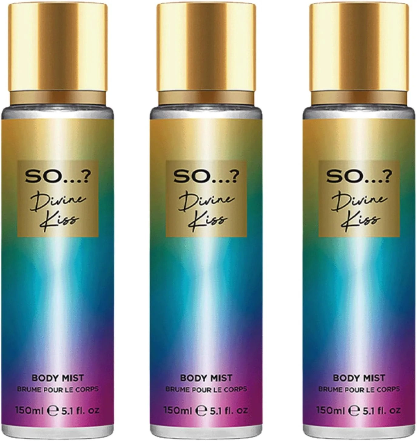 ست بادی میست زنانه So…? YOU Divine Kiss – لذت بردن از یک مجموعه عطر لوکس با طراوت ماندگار در تمام طول روز، بسته 3 عددی (150 میلی لیتر)