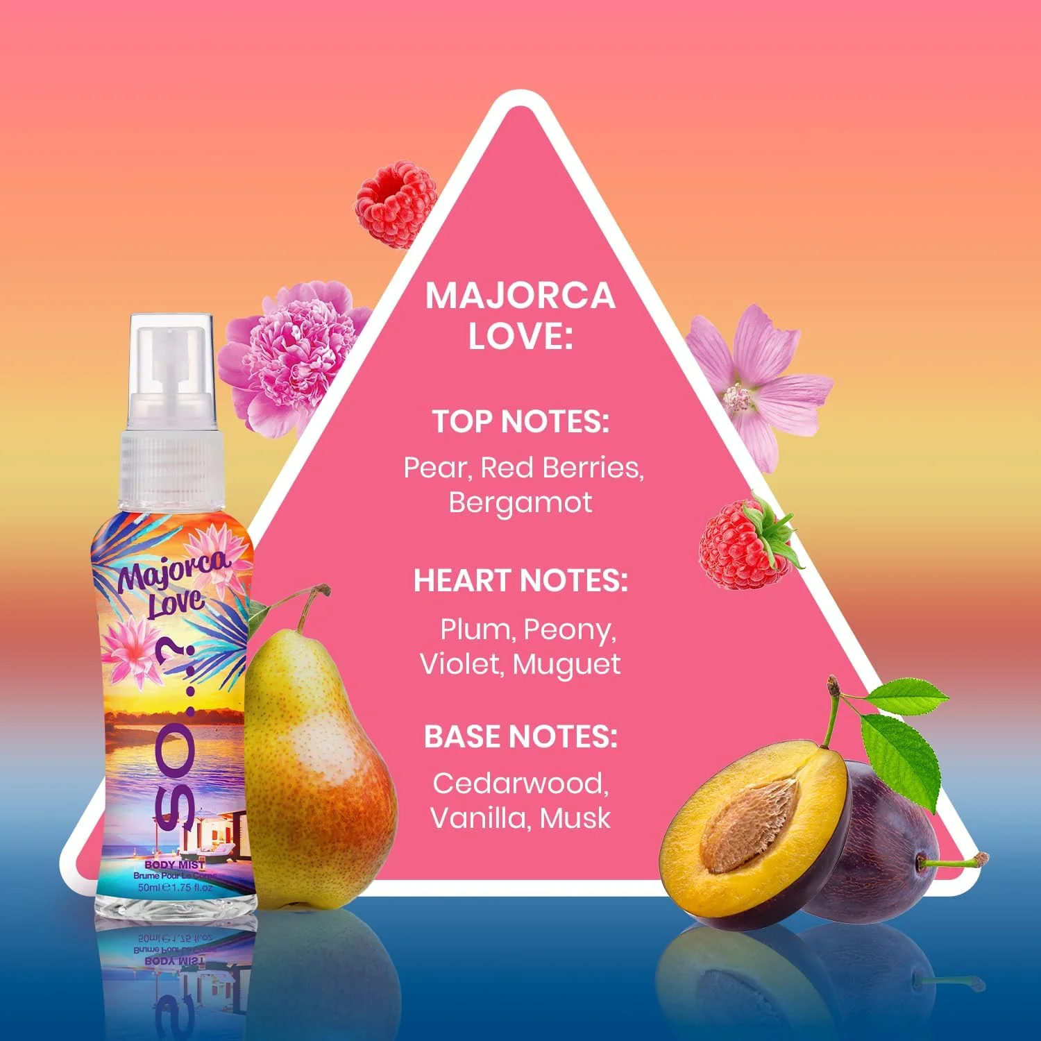 ست هدیه زنانه So…? Escapes، شامل Ibiza Dream، Bali Breeze، Mykonos Nights و Majorca Love، مجموعه اسپری عطر (4 x 50ml) ست هدیه زنانه So…? Escapes، شامل Ibiza Dream، Bali Breeze، Mykonos Nights و Majorca Love، مجموعه اسپری عطر (4 x 50ml)