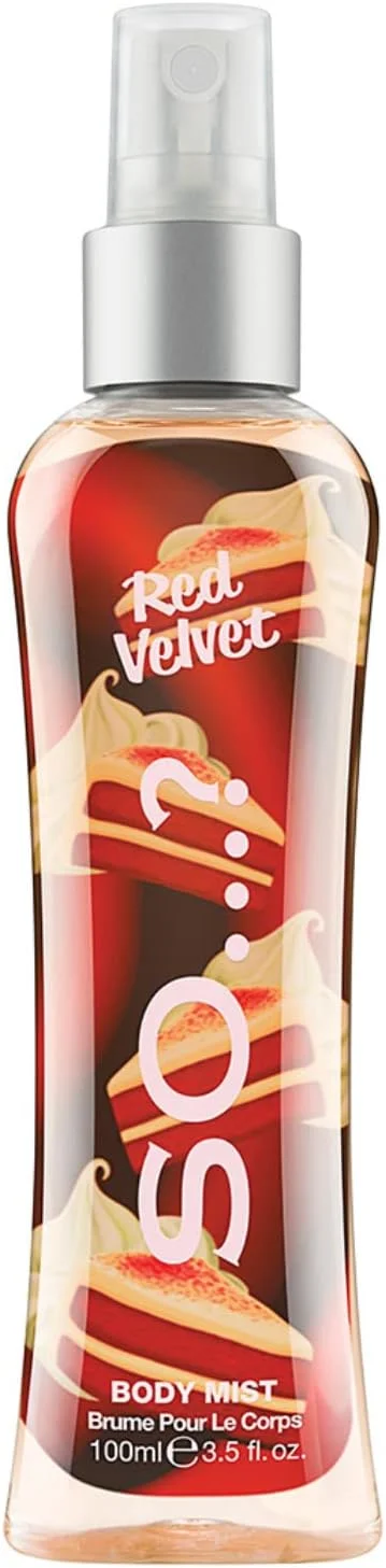 اسپری خوشبو کننده بدن زنانه SO…? مدل Red Velvet، حجم 100 میلی لیتر