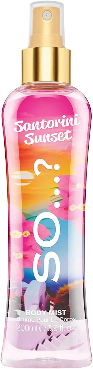 بادی میست زنانه So…? Summer Escapes مدل Santorini Sunset - اسپری خوشبو کننده با رایحه ای با طراوت و جذاب برای درخشش تابستانی، 200 میلی لیتر