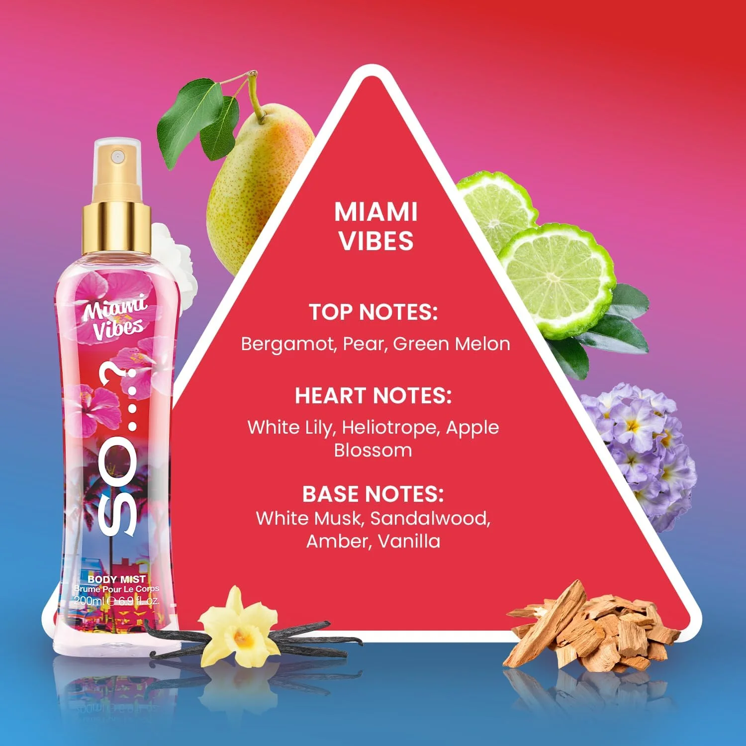 اسپری خوشبو کننده بدن زنانه So…? Summer Escapes با ماندگاری طولانی رایحه Miami Vibes حجم 200 میلی لیتر