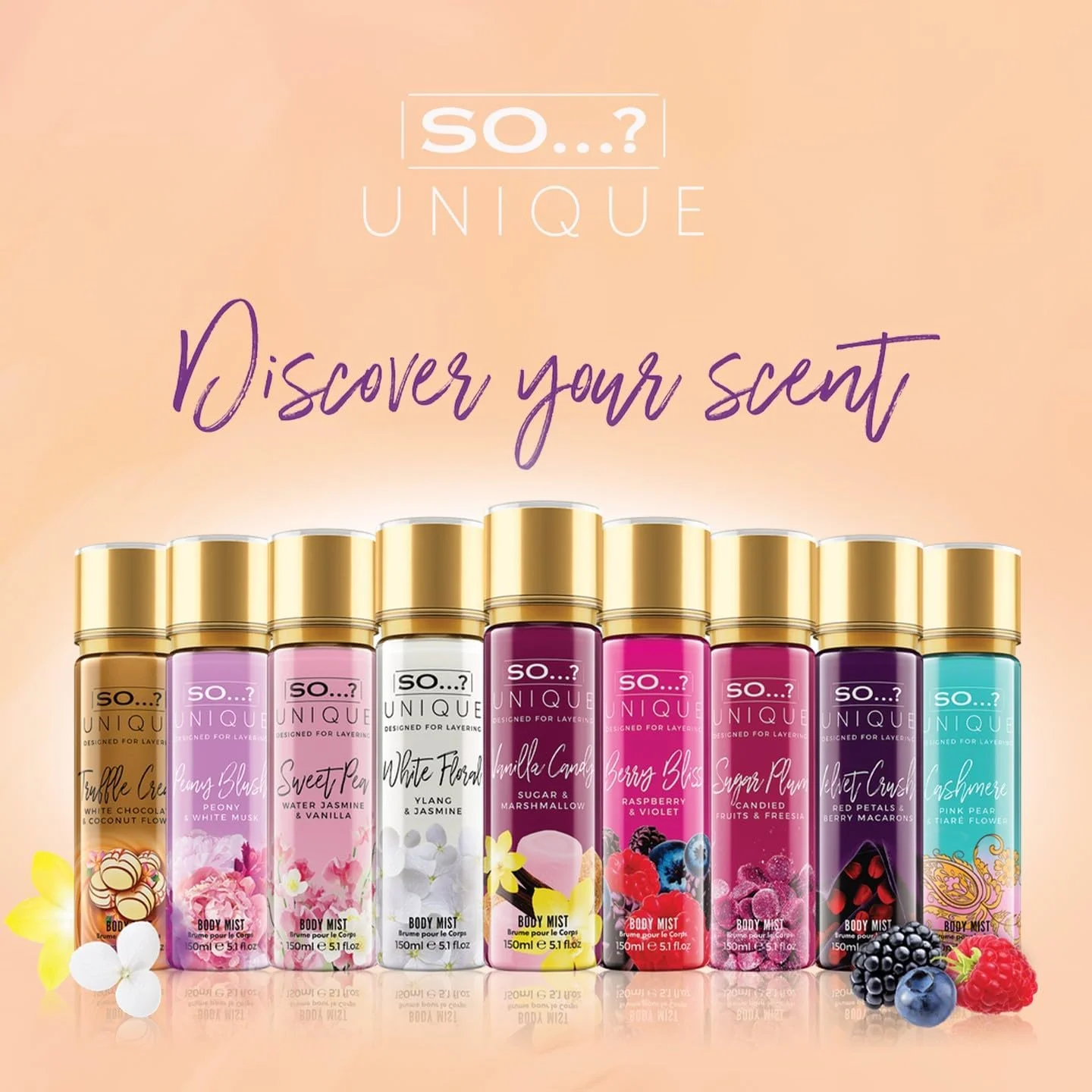 بادی میست زنانه So…? Unique Candy Love – اسپری عطر شیرین و بازیگوش برای زنان، رایحه ماندگار و جذاب، 150 میلی لیتر بادی میست زنانه So…? Unique Candy Love – اسپری عطر شیرین و بازیگوش برای زنان، رایحه ماندگار و جذاب، 150 میلی لیتر