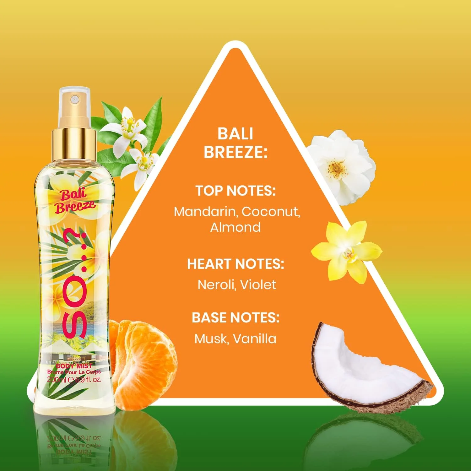 اسپری خوشبو کننده بدن زنانه So…? Summer Escapes مدل Bali Breeze حجم 200 میلی لیتر