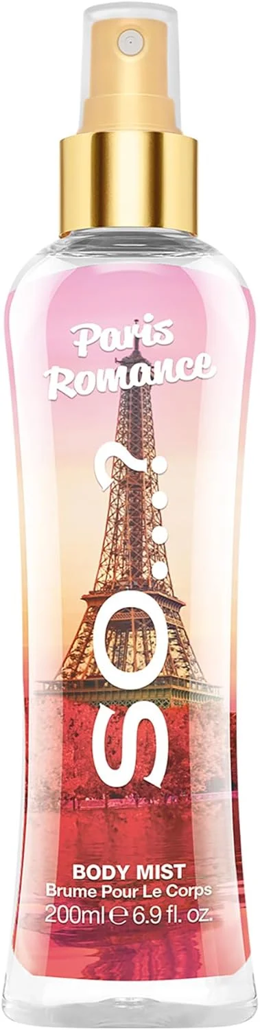 بادی میست زنانه So…? Summer Escapes Paris Romance - اسپری عطر لوکس برای زنان و دختران، رایحه ماندگار، بادی میست زنانه، 200 میلی لیتر