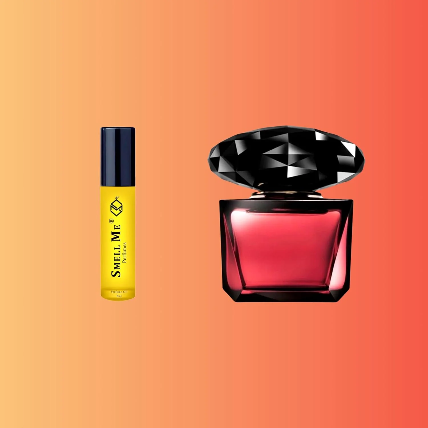 روغن عطر Smell Me 150 – رایحه عطرهای فرانسوی، ماندگاری طولانی، بدون الکل، 8 میلی لیتر – سازگار با عطر زنانه ورساچه کریستال نویر
