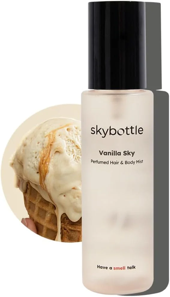 اسپری مو و بدن skybottle، رایحه ماندگار با عطر وانیل گورمند، عطر و اسپری بدن سایز مسافرتی، لوازم ضروری بهداشتی برای زنان، 100 میلی لیتر