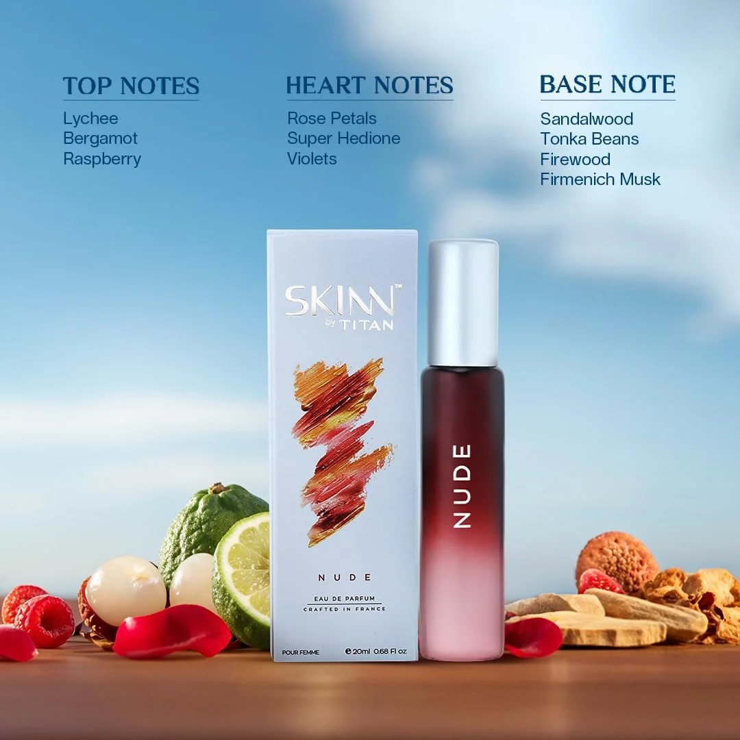 اسپری عطر زنانه اسکین بای تایتان مدل Nude Floral Scent، 20 میلی لیتر اسپری عطر زنانه اسکین بای تایتان مدل Nude Floral Scent، 20 میلی لیتر