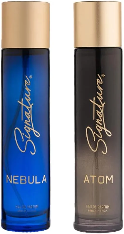 عطر سیگنچر نبولا و اتم - 60 میلی لیتر | رایحه ماندگار، تازه و لطیف | ادو پرفیوم مردانه و زنانه | رایحه جذاب و انرژی بخش | رایحه لوکس و ماندگار