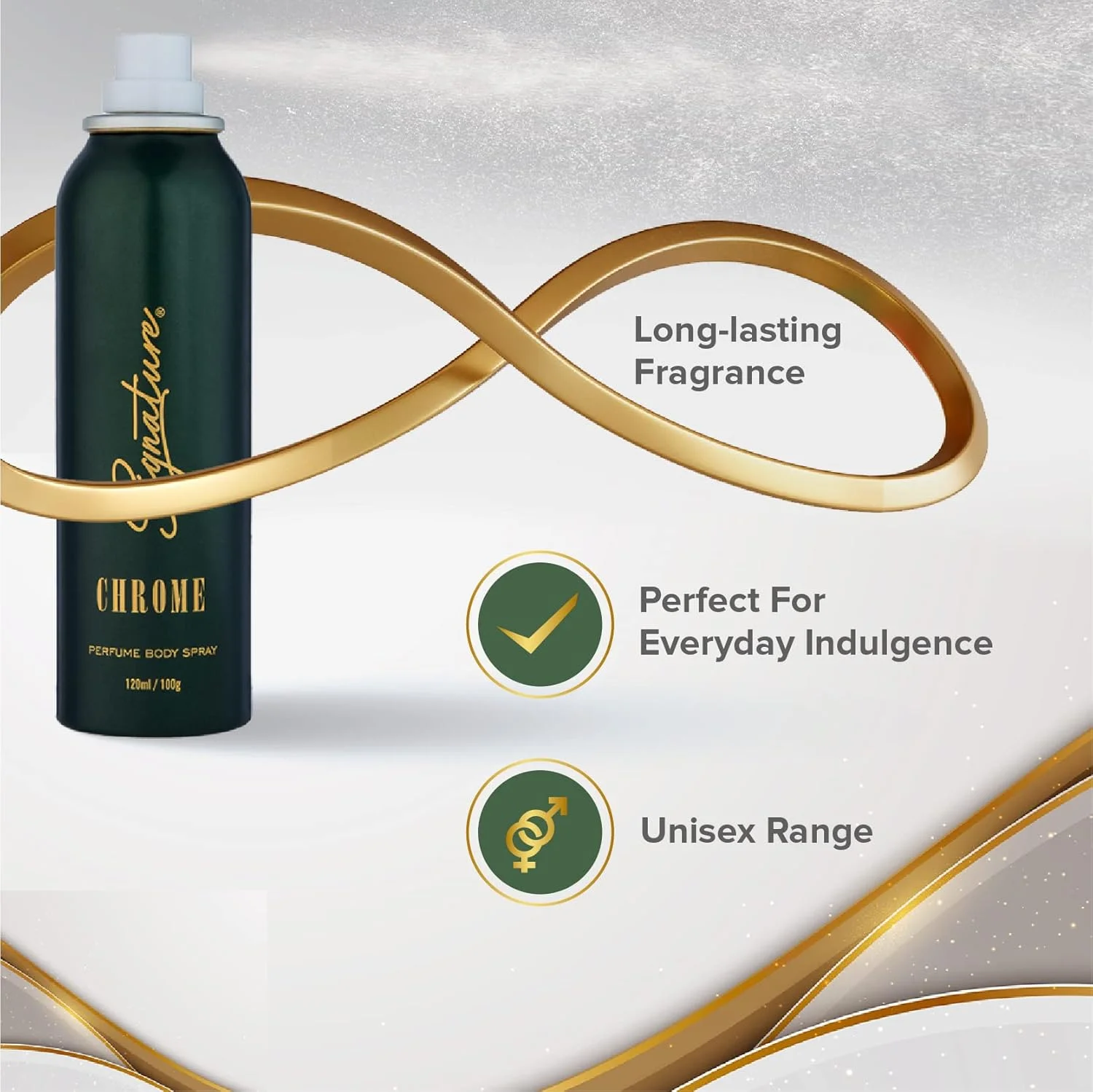 دئودورانت زنانه سیگنچر کروم با رایحه معطر و تند، ماندگاری طولانی، بسته ترکیبی 3 عددی (120 میلی لیتر x 3) دئودورانت زنانه سیگنچر کروم با رایحه معطر و تند، ماندگاری طولانی، بسته ترکیبی 3 عددی (120 میلی لیتر x 3)