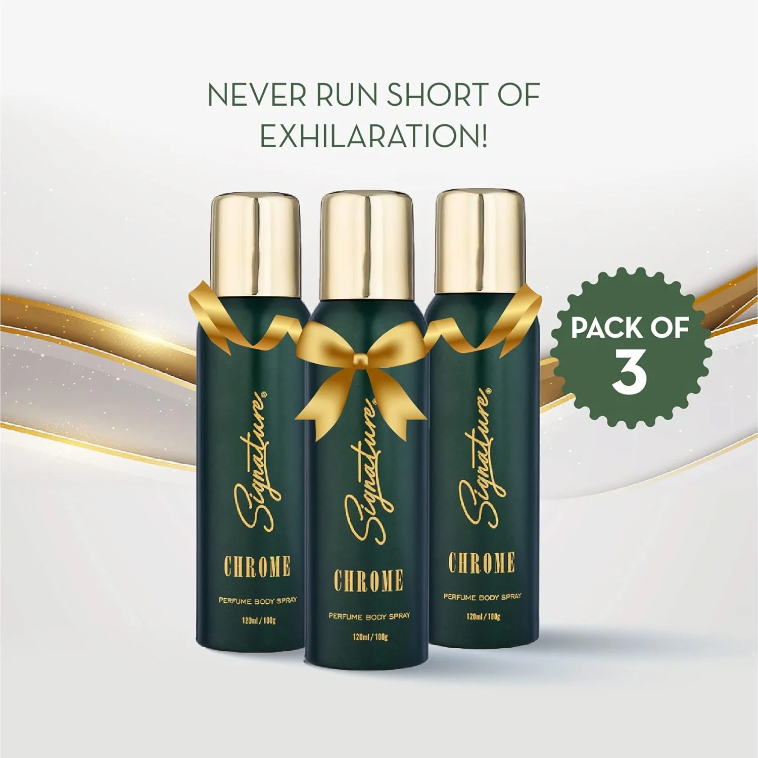 دئودورانت زنانه سیگنچر کروم با رایحه معطر و تند، ماندگاری طولانی، بسته ترکیبی 3 عددی (120 میلی لیتر x 3) دئودورانت زنانه سیگنچر کروم با رایحه معطر و تند، ماندگاری طولانی، بسته ترکیبی 3 عددی (120 میلی لیتر x 3)