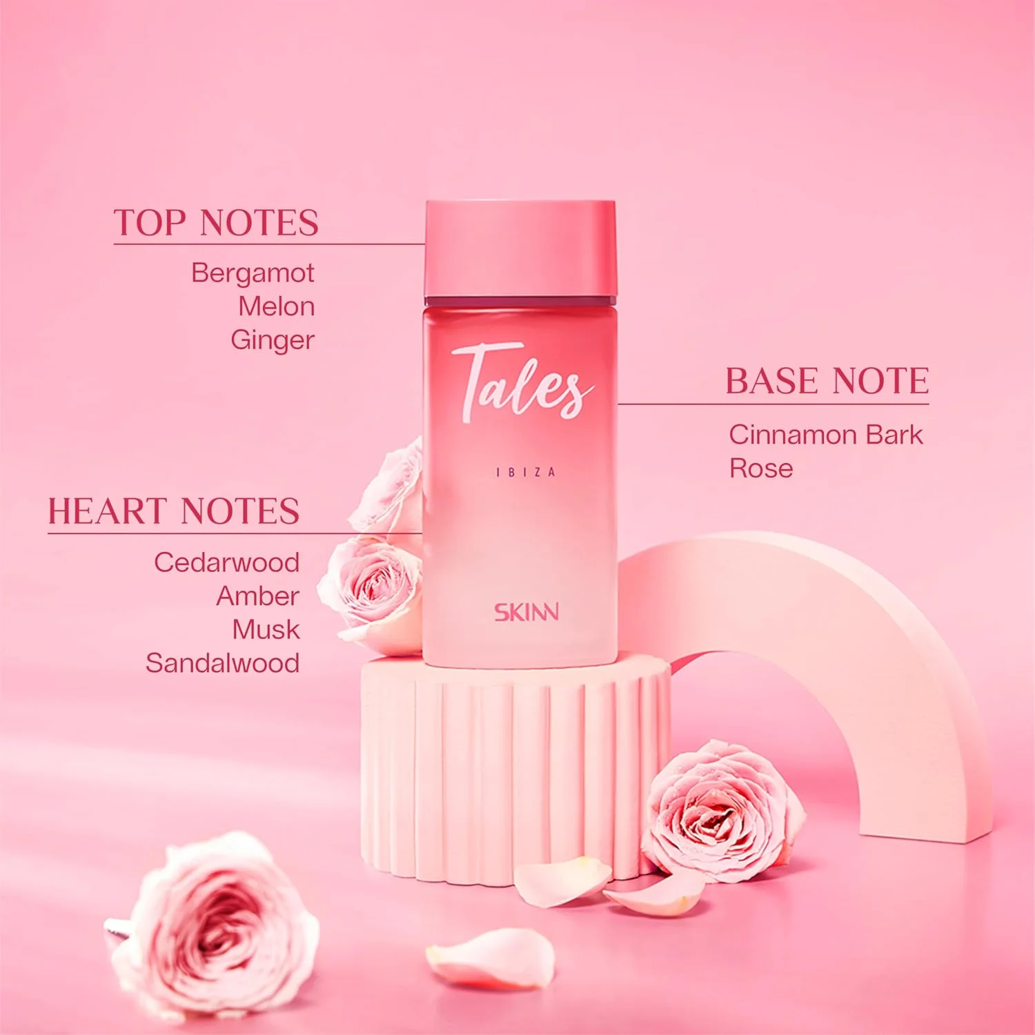 ادو پرفیوم زنانه روزانه و ماندگار Skinn by Titan Tales Ibiza - 100 میلی لیتر | عطر زنانه | عطر ممتاز | عطر زنانه | هدیه برای زنان