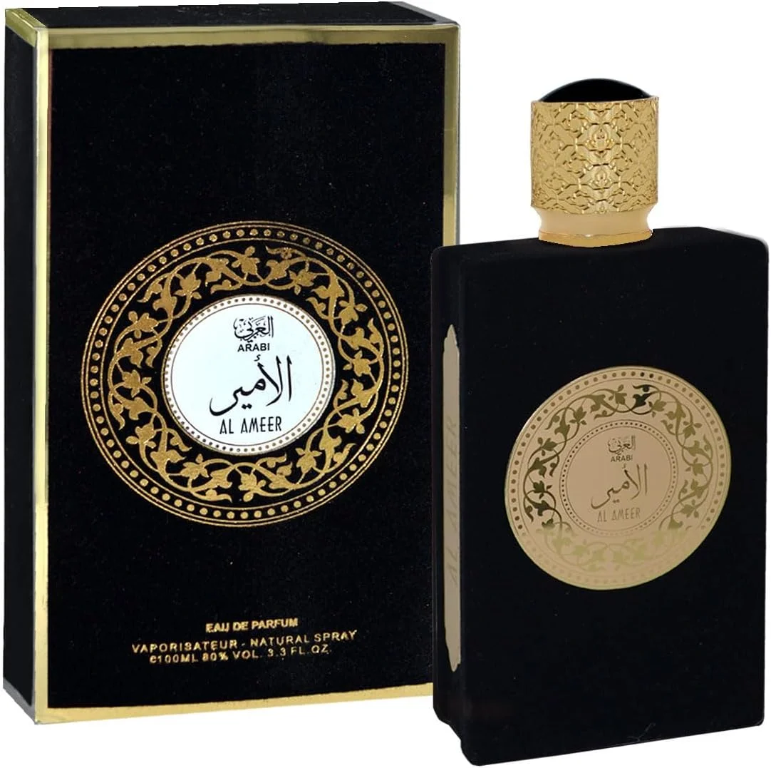عطر شیخ سعید ARABI AL AMEER زنانه و مردانه ادو پرفیوم 100 میلی لیتر - عطر شرقی یونیسکس، رایحه ماندگار با نت های کهربایی و چوبی عطر شیخ سعید ARABI AL AMEER زنانه و مردانه ادو پرفیوم 100 میلی لیتر - عطر شرقی یونیسکس، رایحه ماندگار با نت های کهربایی و چوبی