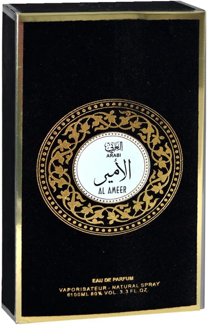 عطر شیخ سعید ARABI AL AMEER زنانه و مردانه ادو پرفیوم 100 میلی لیتر - عطر شرقی یونیسکس، رایحه ماندگار با نت های کهربایی و چوبی عطر شیخ سعید ARABI AL AMEER زنانه و مردانه ادو پرفیوم 100 میلی لیتر - عطر شرقی یونیسکس، رایحه ماندگار با نت های کهربایی و چوبی