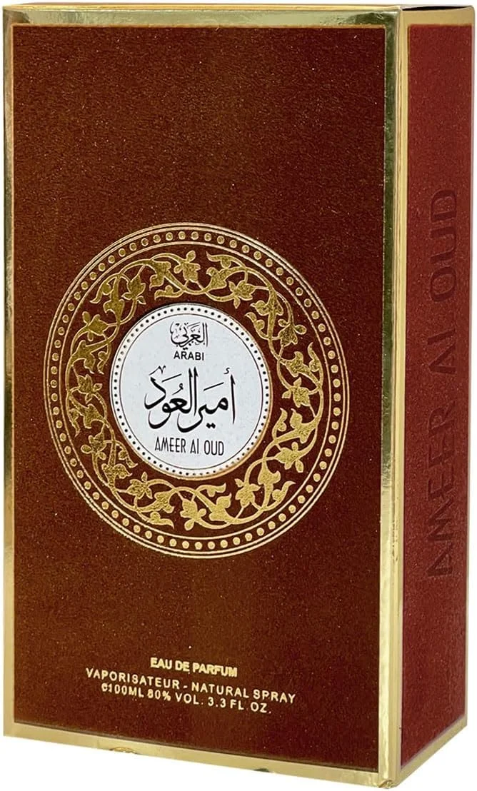 عطر شیخ سعید عربی امیر العود زنانه و مردانه ادو پرفیوم 100 میلی لیتر - عطر گل‌دار عودی، رایحه ماندگار با نت‌های مشک
