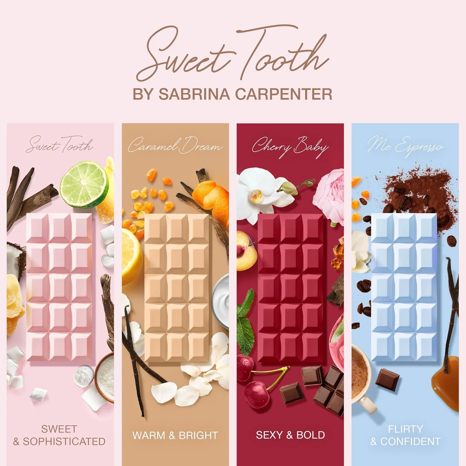 ادو پرفیوم زنانه Scent Beauty Sabrina Carpenter - عطر زنانه - Sweet Tooth - 2.5 Fl Oz