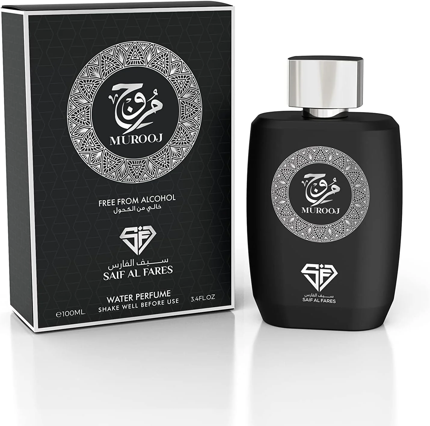 عطر مروج سیف الفارس | اسپری بدون الکل ماندگار униsex | نت های ابتدایی سیب سبز و فلفل صورتی | عطر و بادی میست تازه با رایحه مجلل | 100 میلی لیتر