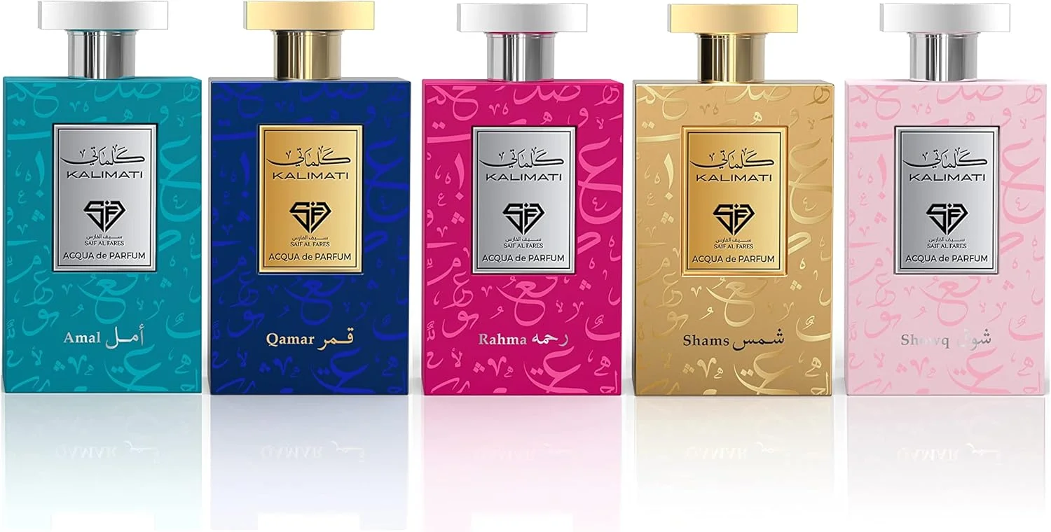 عطر سیف الفارس کلماتی شوق | اسپری بدون الکل ماندگار унисекс | رایحه های لیمو و فلفل صورتی | بادی میست معطر و تازه با رایحه لوکس | 100 میلی لیتر