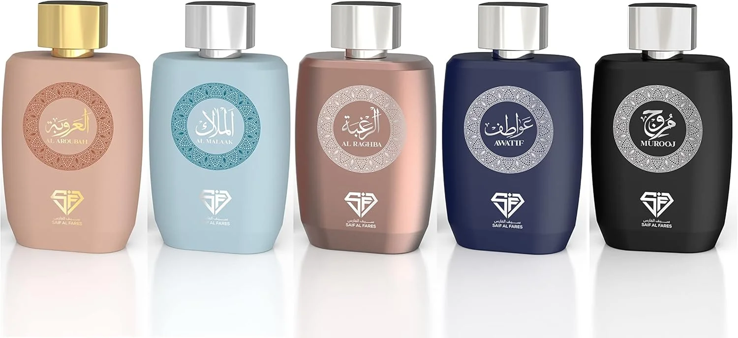 عطر سیف الفارس الرغبه | اسپری بدون الکل ماندگار унисекс | رایحه های ابتدایی دارچین، جوز هندی و فلفل سیاه | بادی میست معطر و تازه با رایحه لوکس | 100 میلی لیتر