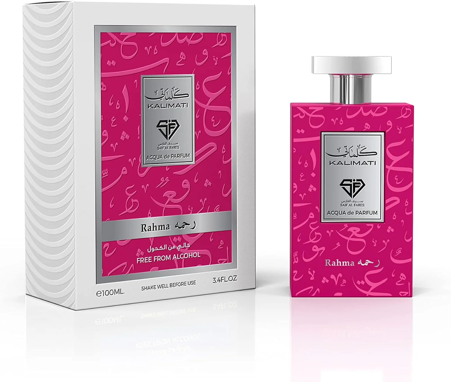 عطر سیف الفارس کلماتی رحمه | اسپری بدون الکل ماندگار унисекс | رایحه های اولیه شهد توت فرنگی، گلابی، آب نبات سیب | بادی میست معطر و свежий با رایحه لوکس | 100 میلی لیتر