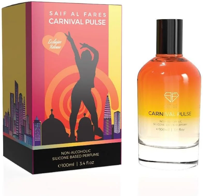عطر زنانه سیف الفارس مدل Carnival Pulse | رایحه گلی میوه ای با نت های نارنگی | ادو پرفیوم | 100 میلی لیتر