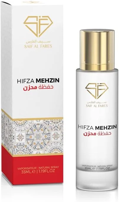 عطر سیف الفارس حفظا مهزین | اسپری بدون الکل ماندگار униsex | نت های ابتدایی انگور فرنگی سیاه و انگور قرمز | بادی میست معطر و تازه با رایحه لوکس | 35 میلی لیتر