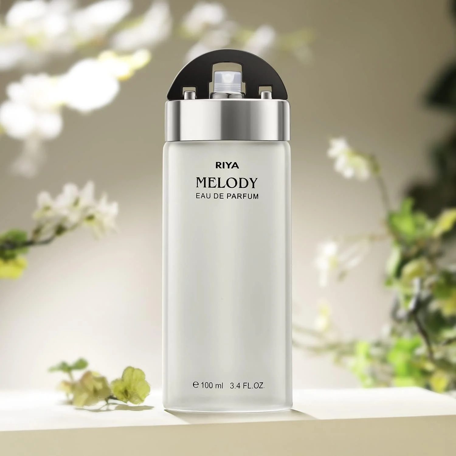ریا ملودی (مشکی) | عطر 100 میلی لیتری مردانه و زنانه | ادو پرفیوم با ماندگاری طولانی | اسپری عطر مرکباتی گلی و تازه