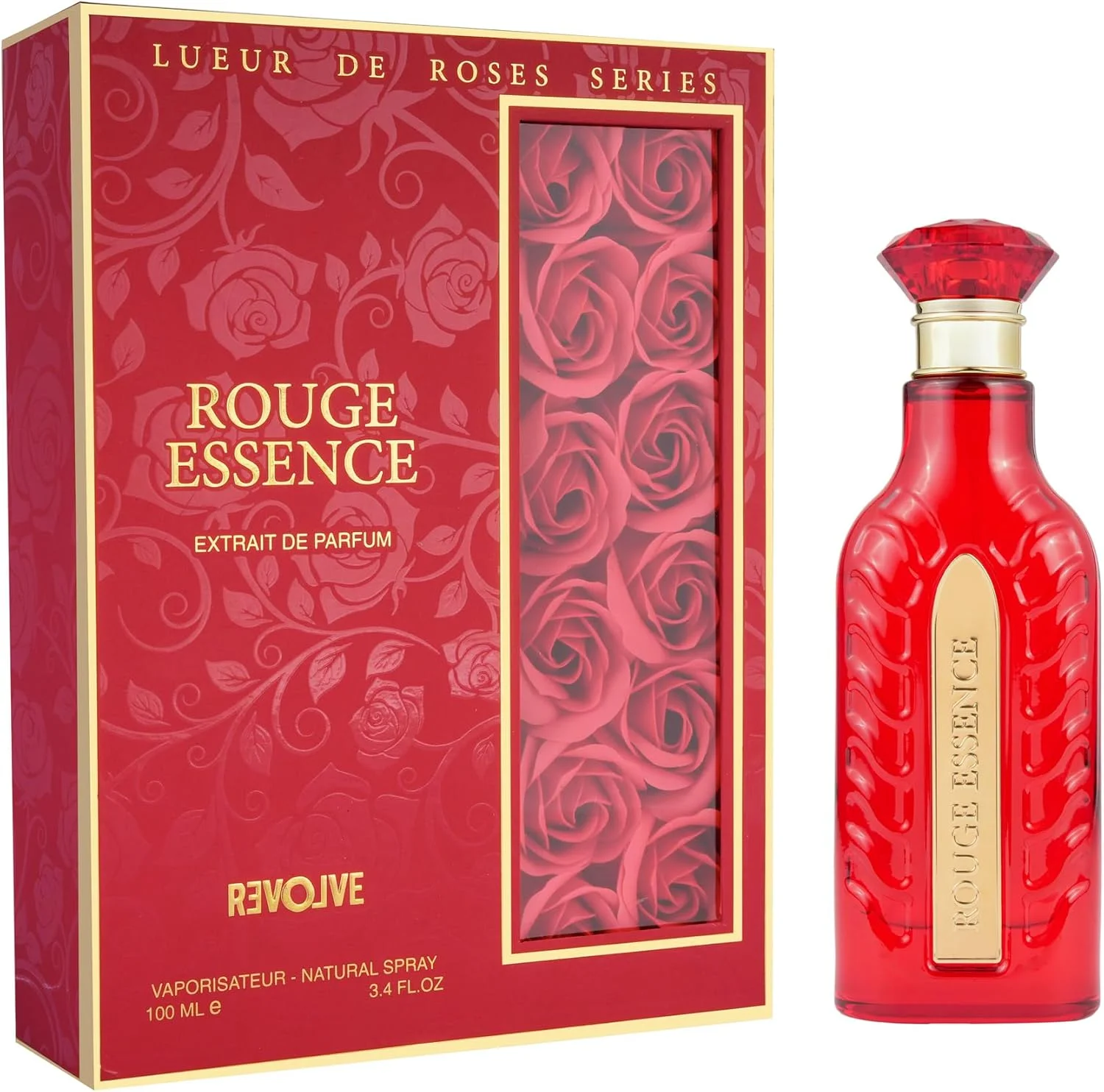 ادو پرفیوم زنانه رولُو Rouge Essence - 100 میلی لیتر | عطر ممتاز و ماندگار | رایحه لوکس | مناسب برای کار، رویدادها و مناسبت های خاص