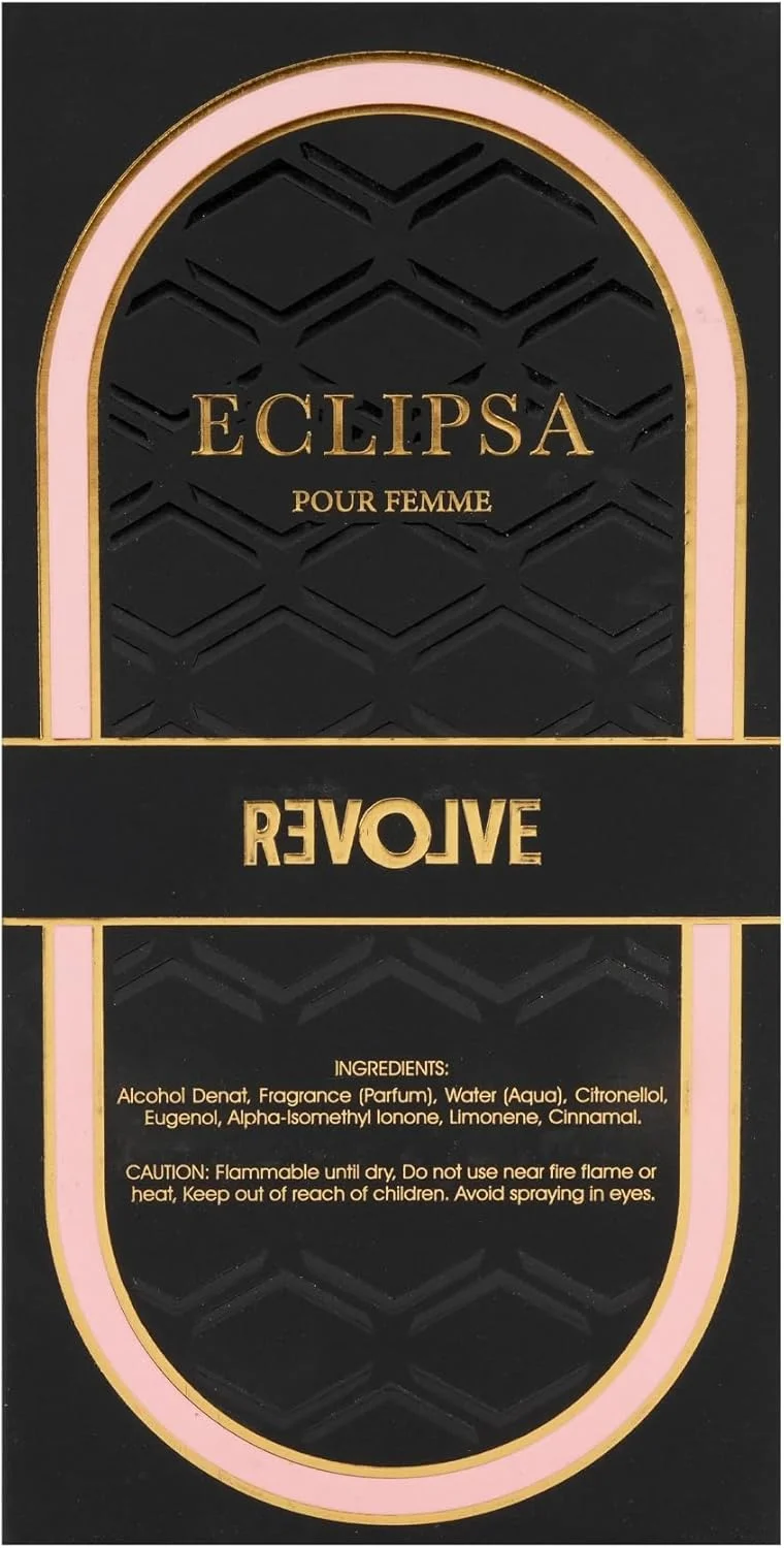 ادو پرفیوم زنانه REVOLVE Eclipsa - 100 میلی لیتر | عطر ممتاز و ماندگار | رایحه لوکس | مناسب برای کار، رویدادها و مناسبت های خاص