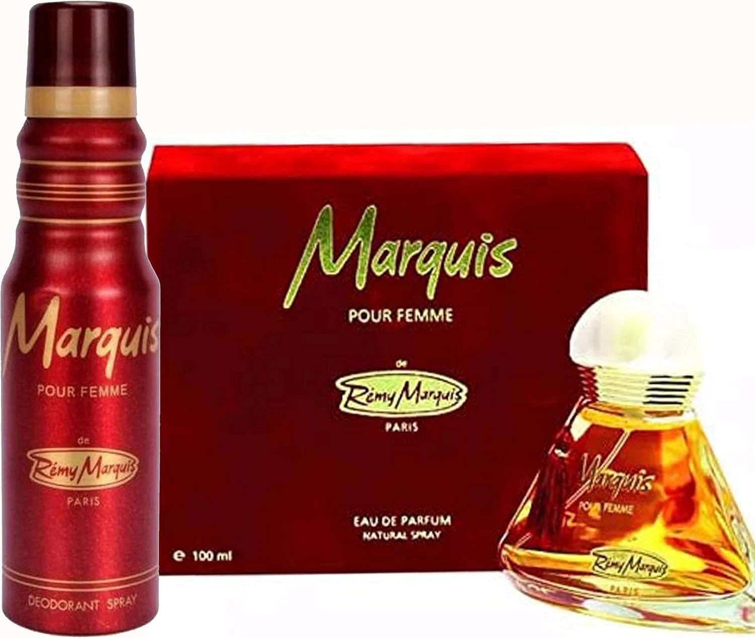 رمی مارکویس (Marquis For Women ادو پرفیوم ۱۰۰ میلی لیتر + اسپری بدن Marquis For Women ۱۷۵ میلی لیتر)
