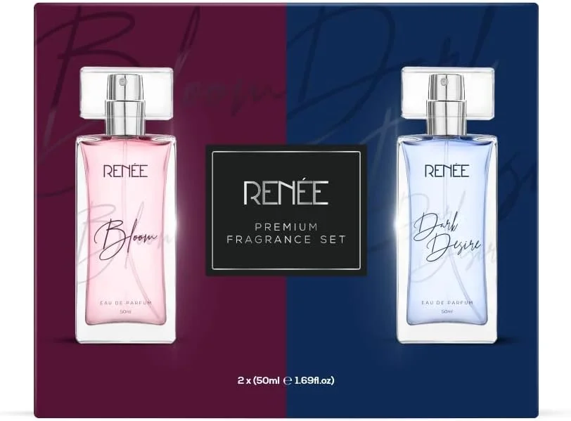 ست ادو پرفیوم زنانه رنه (RENEE) مدل Bloom حجم 50 میلی لیتر و Dark Desire حجم 50 میلی لیتر | عطر لوکس ماندگار با رایحه عالی | مناسب برای تمام مناسبت ها ست ادو پرفیوم زنانه رنه (RENEE) مدل Bloom حجم 50 میلی لیتر و Dark Desire حجم 50 میلی لیتر | عطر لوکس ماندگار با رایحه عالی | مناسب برای تمام مناسبت ها
