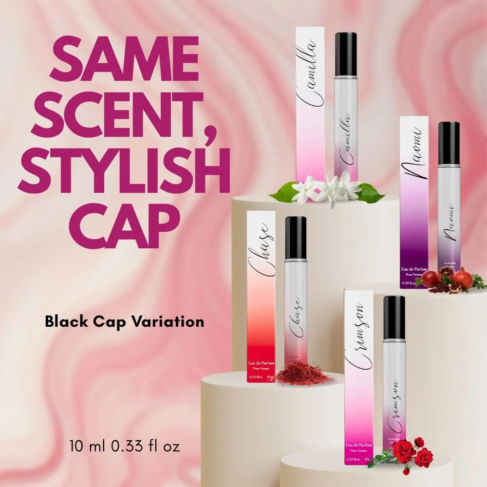 ست عطر رولی زنانه Regal Fragrances - Naomi، Camilla، Chase و Crimson - الهام گرفته از BRIGHT CRYSTAL، JADORE، BAC. RUG. 540 - (0.33 fl oz / 10 ml) هر کدام ست عطر رولی زنانه Regal Fragrances - Naomi، Camilla، Chase و Crimson - الهام گرفته از BRIGHT CRYSTAL، JADORE، BAC. RUG. 540 - (0.33 fl oz / 10 ml) هر کدام