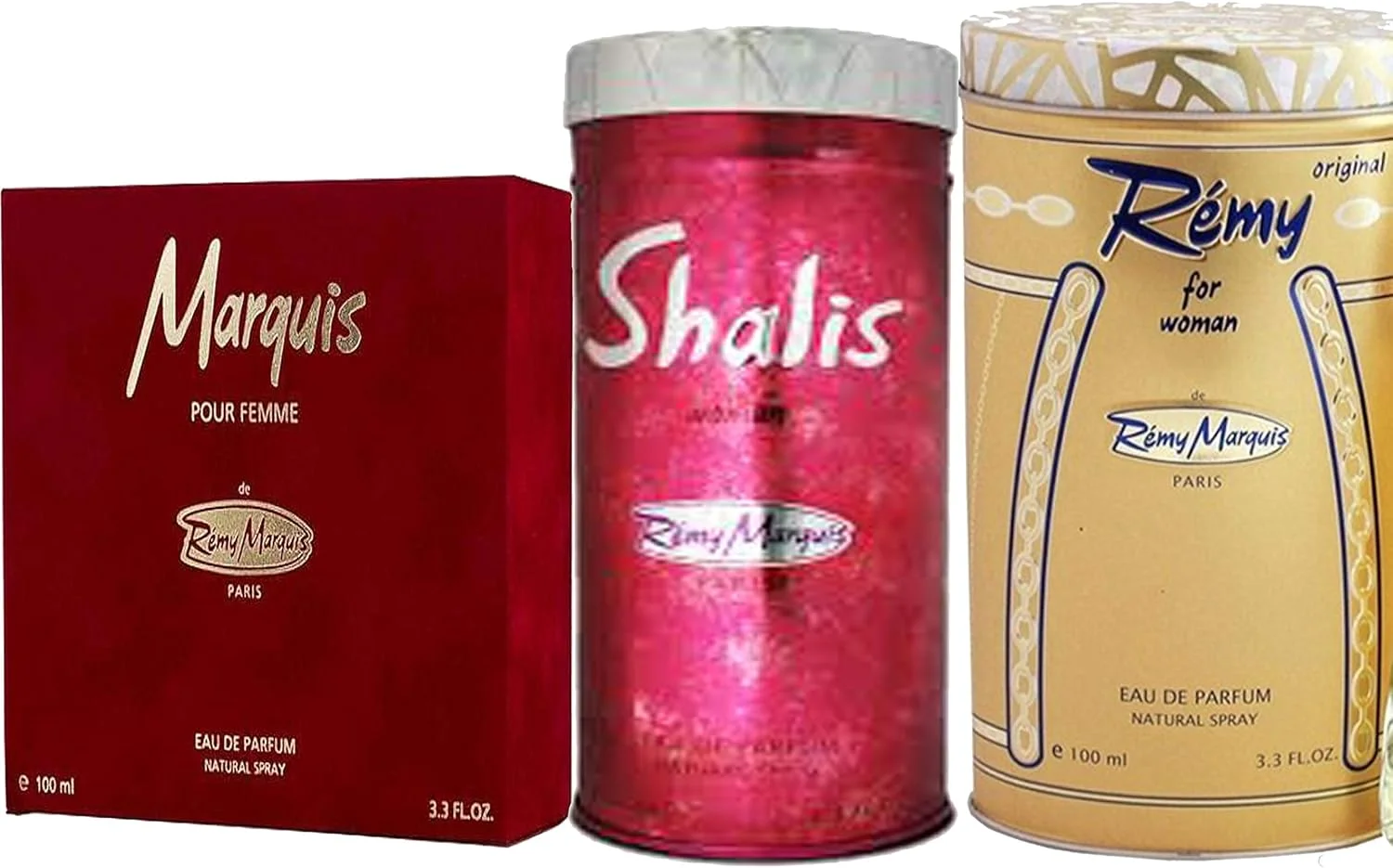 ست زنانه رمی مارکیز (Shalis Women 100 ML + Remy Women 100 ML + Marquis Women 100 ML)