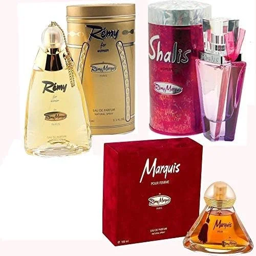 ست زنانه رمی مارکیز (Shalis Women 100 ML + Remy Women 100 ML + Marquis Women 100 ML) ست زنانه رمی مارکیز (Shalis Women 100 ML + Remy Women 100 ML + Marquis Women 100 ML)