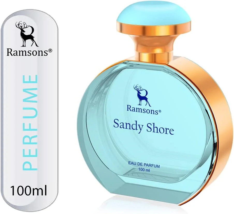 عطر زنانه رامسونز Sandy Shore Jasmine Eau De Parfum - 100 میلی لیتر | اسپری عطر ممتاز با ماندگاری طولانی