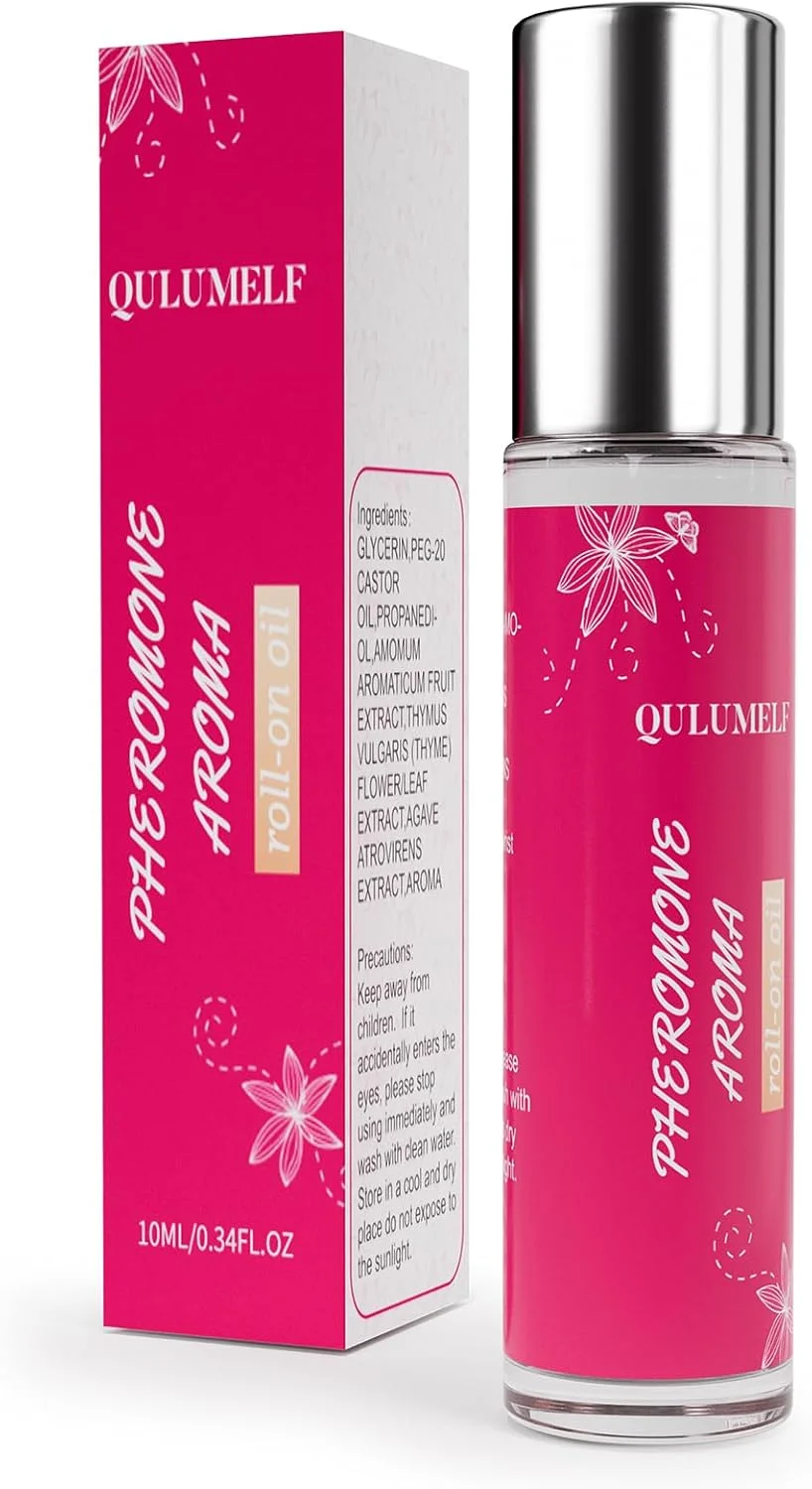 عطر فرمونی زنانه QULUMELF، عطر فرمونی برای جذب مردان، عطر زنانه ماندگار، طراحی رولی، قابل حمل و میوه ای