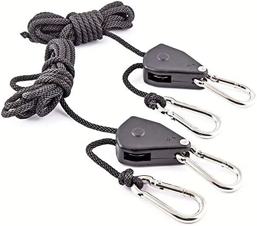 GHQERTY ست دو عددی قرقره قابل تنظیم، قلاب جغجغه ای، حداکثر بار 150 پوند، بالابر لامپ، فنجان بازتابنده، آویز LED، مونتاژ تسمه محکم GHQERTY ست دو عددی قرقره قابل تنظیم، قلاب جغجغه ای، حداکثر بار 150 پوند، بالابر لامپ، فنجان بازتابنده، آویز LED، مونتاژ تسمه محکم