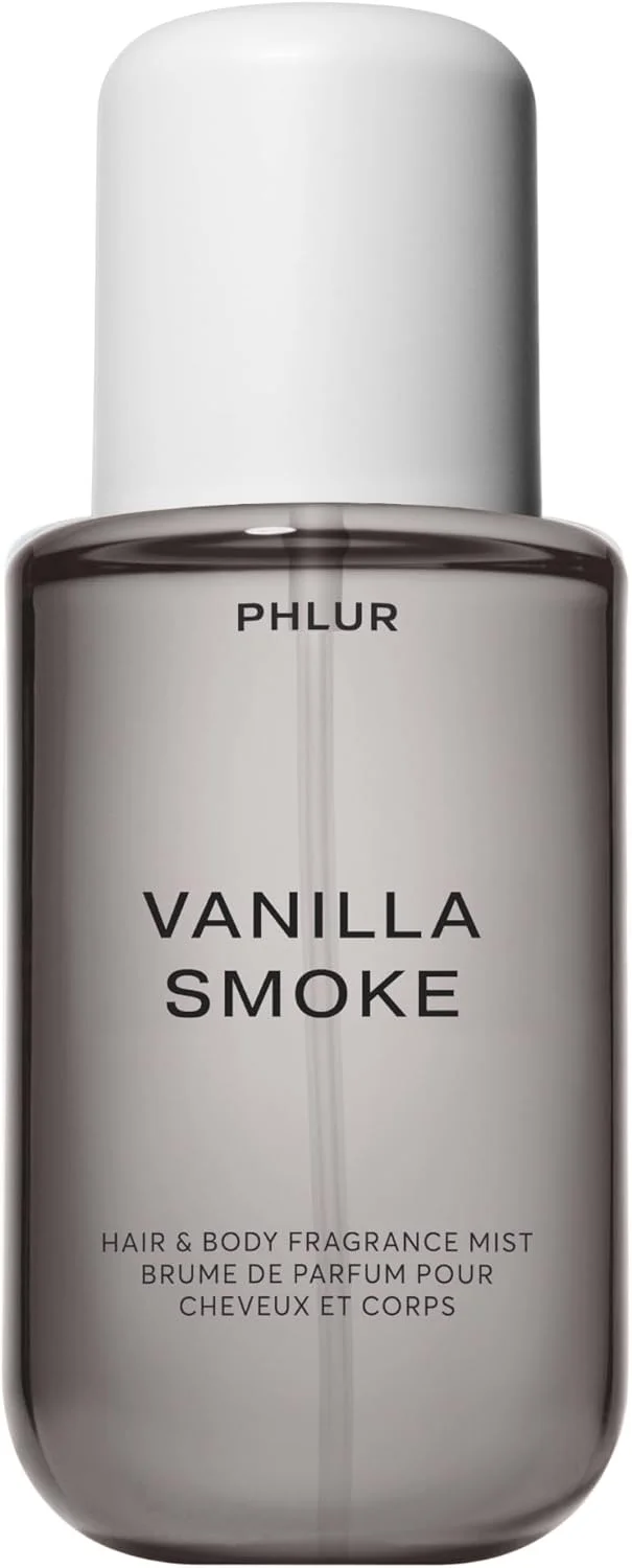 اسپری بدن و مو وانیل اسموک PHLUR - عطر بدن و مو - اسپری بدن وانیلی کشمیر با فلفل صورتی، ترنج، دانه تونکا و بخور (236 میلی لیتر)
