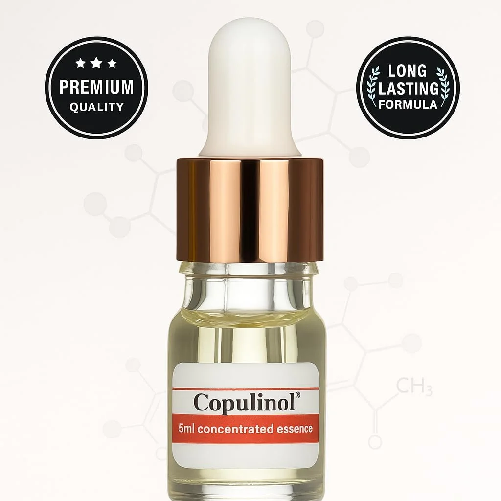 Pherolec Global دنبال حواس خود باشید... COPULINOL 100% فرمون برای زنان - قدرت فوق العاده - عطر زنانه با رایحه ماندگار - اندازه مسافرتی - 5 میلی لیتر