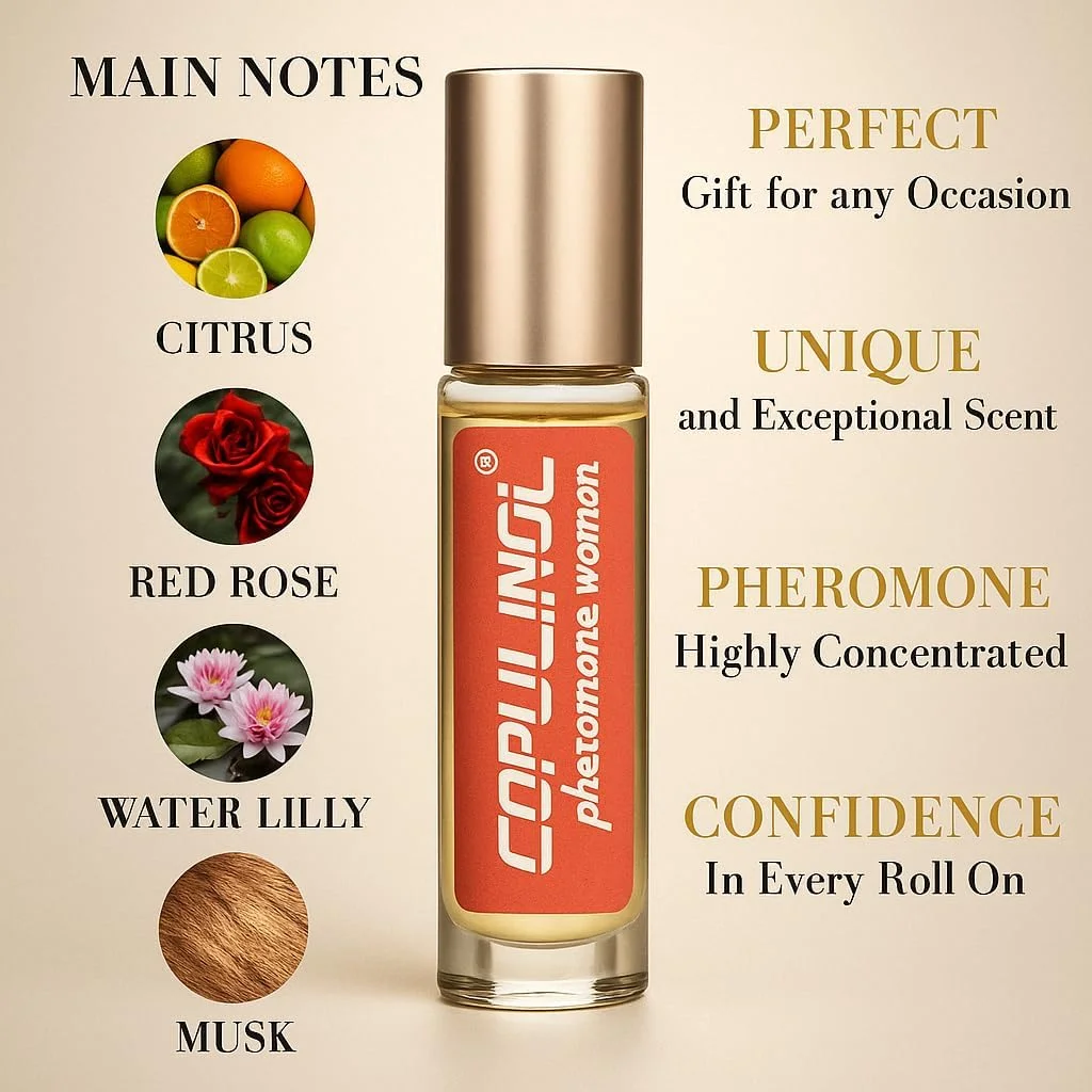 Pherolec Global دنبال حواس خود باشید... COPULINOL 100% فرمون برای زنان، روغن فرمون، فوق العاده قوی برای او، عطر فرمون رولی 10 میلی لیتر Pherolec Global دنبال حواس خود باشید... COPULINOL 100% فرمون برای زنان، روغن فرمون، فوق العاده قوی برای او، عطر فرمون رولی 10 میلی لیتر