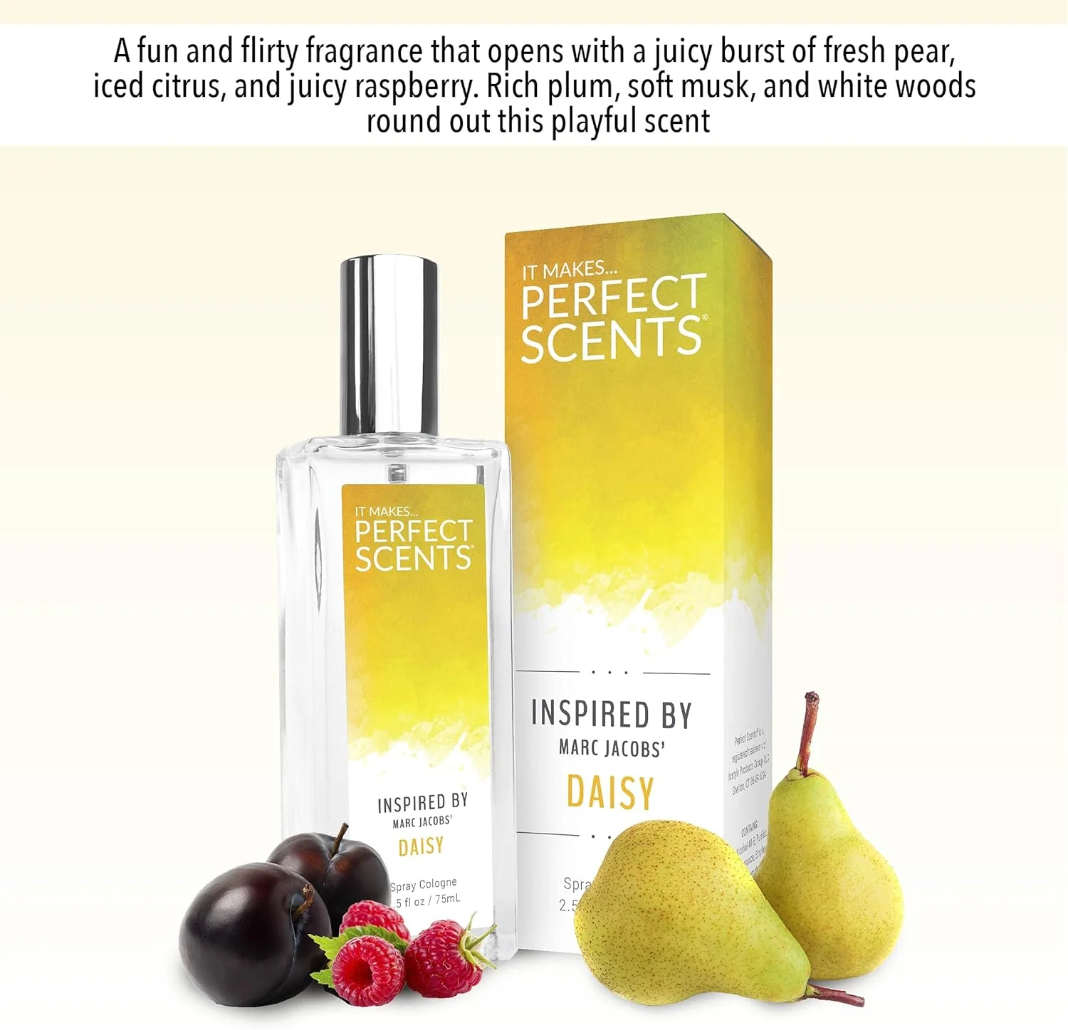 عطرهای Perfect Scents | الهام گرفته از دیزی مارک جاکوبز | ادو تویلت زنانه | وگان، بدون پارابن، بدون فتالات | هرگز روی حیوانات آزمایش نشده | 2.5 اونس مایع عطرهای Perfect Scents | الهام گرفته از دیزی مارک جاکوبز | ادو تویلت زنانه | وگان، بدون پارابن، بدون فتالات | هرگز روی حیوانات آزمایش نشده | 2.5 اونس مایع