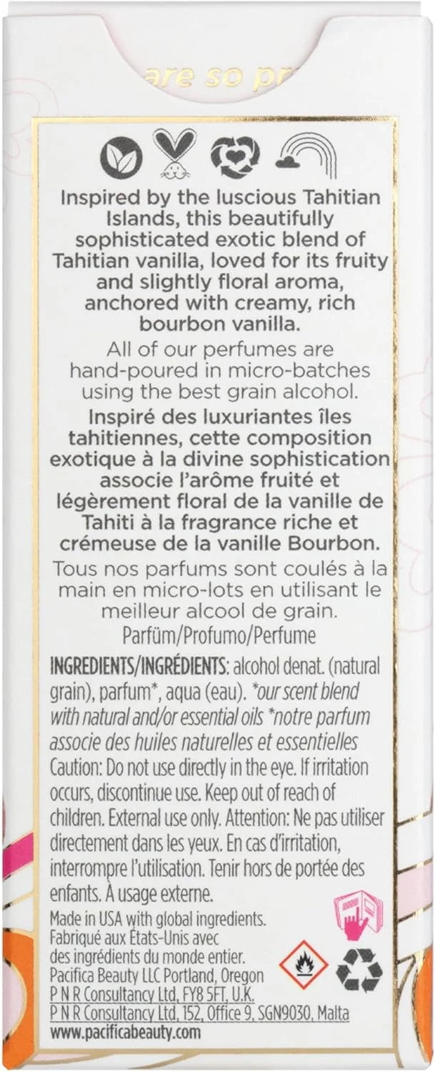 عطر زنانه پاسیفیکا مدل Island Vanilla حجم 30 میلی لیتر