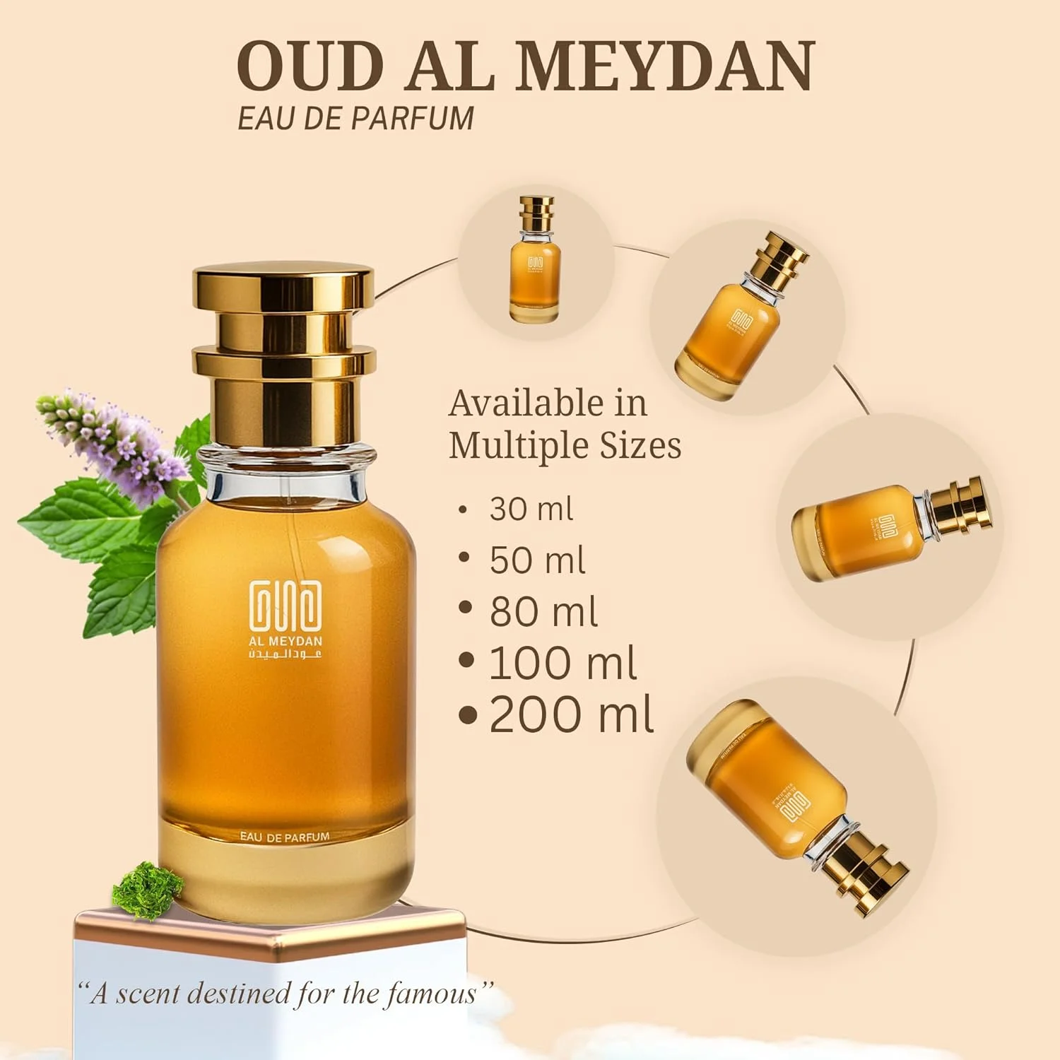 عطر روغنی عود المیدان زنانه و مردانه – الهام گرفته از مالت – عطر روغنی بدون الکل با رایحه ویسکی، چرم و نعناع هندی – ماندگاری طولانی، جسورانه و دودی (80 میلی لیتر)