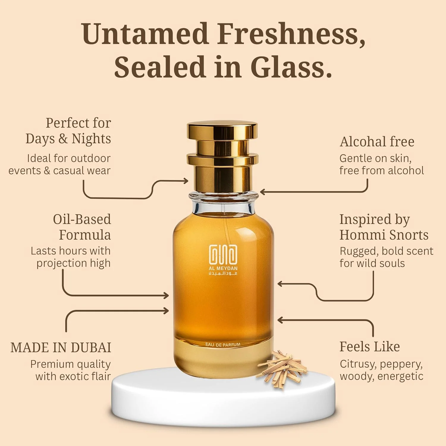 عطر روغنی عود المیدان زنانه – مشابه رایحه سکریتس – عطر روغنی بدون الکل با رایحه گل و میوه، شکوفه سیب، رز و مشک – ماندگاری طولانی 10-12 ساعت (30 میلی لیتر)