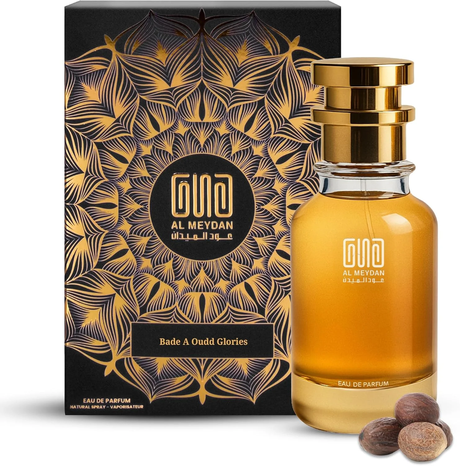 عطر روغنی عود المیدان زنانه و مردانه - مشابه رایحه Bade A Oudd Glories - عطر روغنی شرقی بدون الکل با زعفران، عود و مشک - ماندگاری طولانی 10-12 ساعت (200 میلی لیتر)