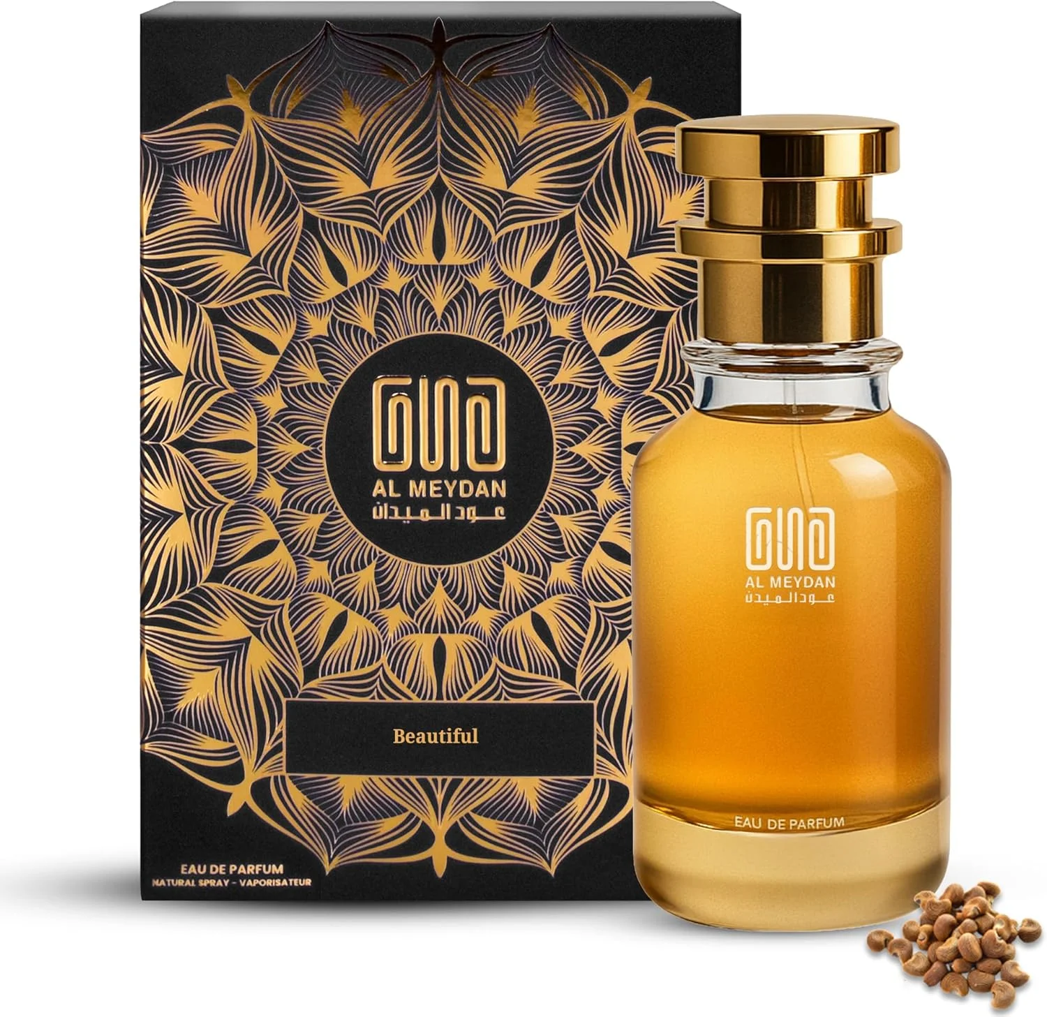عطر روغنی عود المیدان زنانه – مشابه رایحه بیوتیفول – بدون الکل، رایحه گلی و چوبی با مشک، یاس و سدر – ماندگاری طولانی 8 تا 10 ساعت (80 میلی لیتر)