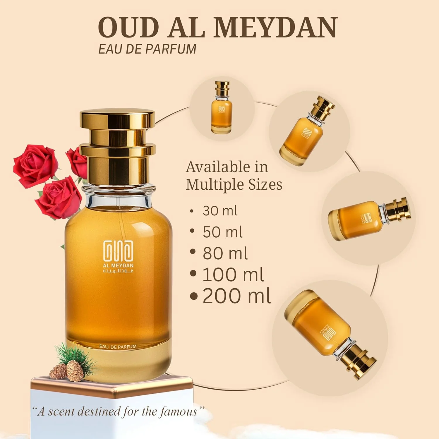 عطر روغنی زنانه عود المیدان - مشابه رایحه دلیکات رزز - عطر روغنی گلی میوه ای بدون الکل با رایحه رز، یاس و مشک - ماندگاری طولانی 8-10 ساعت (30 میلی لیتر)