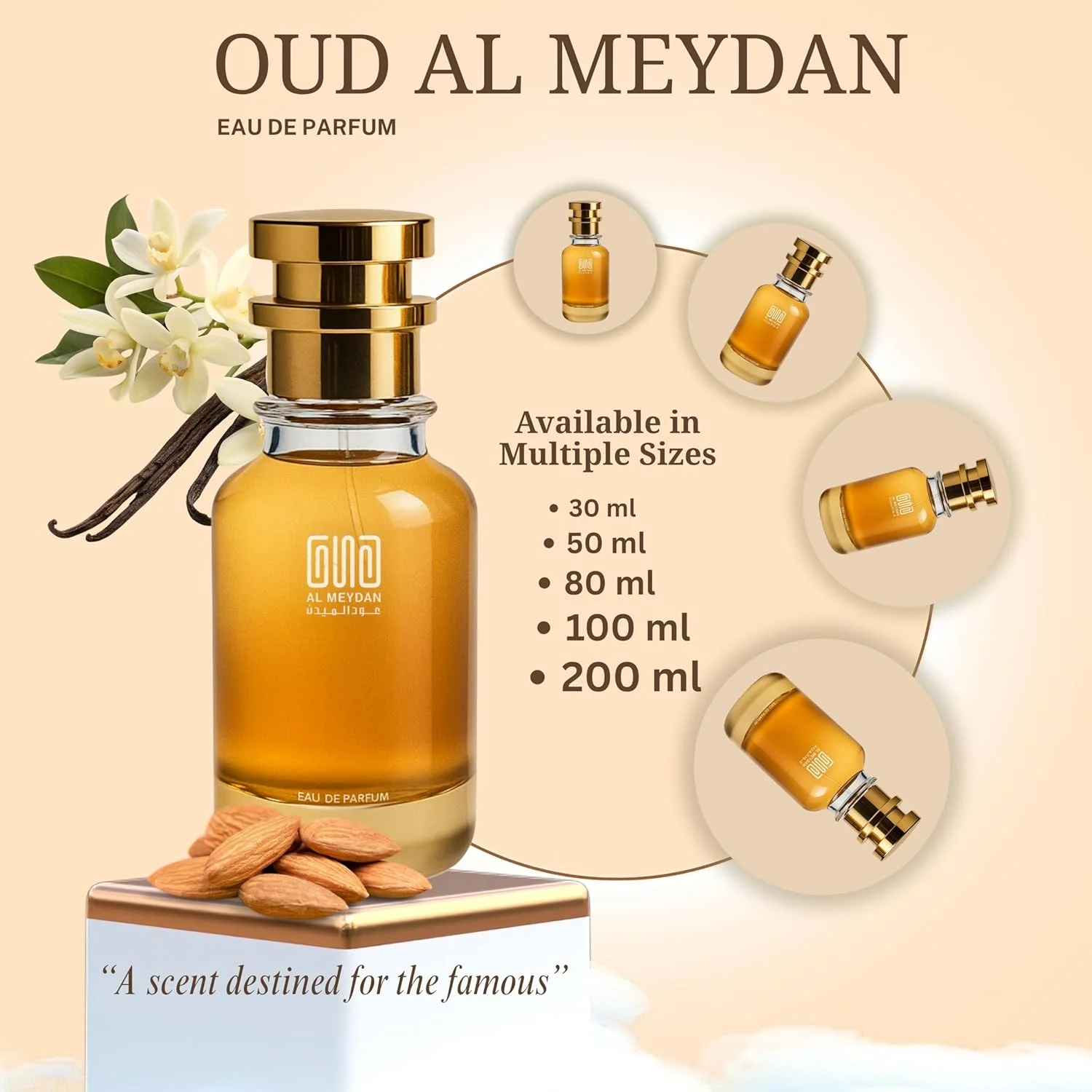 عطر روغنی عود المیدان برای مردان و زنان - الهام گرفته از پودر وانیلا - رایحه وانیلی شیرین، پودری و گرم با دانه تونکا، بادام و مشک - ماندگاری 8-9 ساعته - عطر پاییزی/زمستانی (30 میلی لیتر)